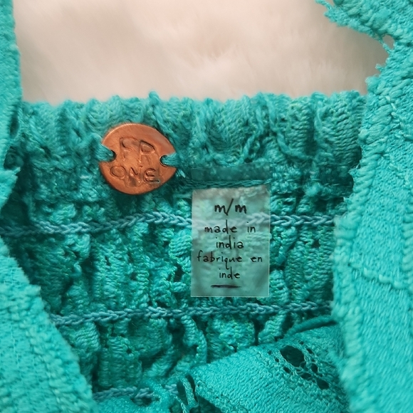 Free People Teal Lace Bralette - Picture 3 of 4